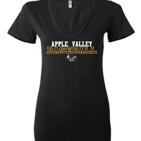 AV Baseball - Fire Sale - BELLA + CANVAS Women's Triblend V-Neck