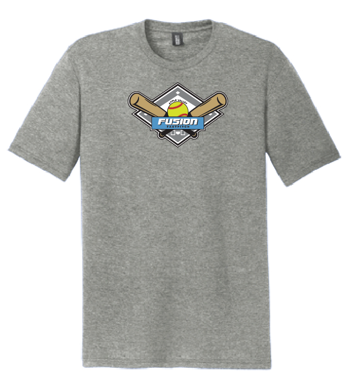 Fusion Fastpitch - District Perfect Tri ® Short Sleeve Tee - Grey Frost