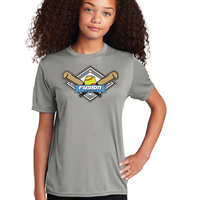 Fusion Fastpitch - Dri-Fit Short Sleeve T-Shirt - Grey Concrete