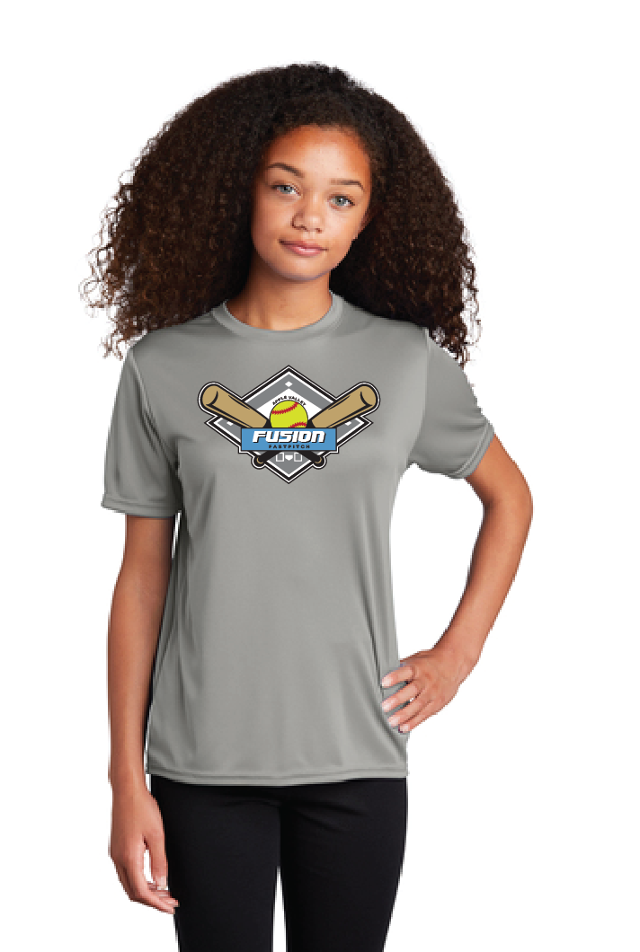 Fusion Fastpitch - Dri-Fit Short Sleeve T-Shirt - Grey Concrete