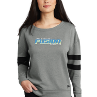 Fusion - New Era ® Ladies Tri-Blend Fleece Varsity Crew - Screen Print