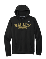 
              Apple Valley Basketball - Black Nike Club Fleece Pullover Hoodie - Valley Appliqué
            