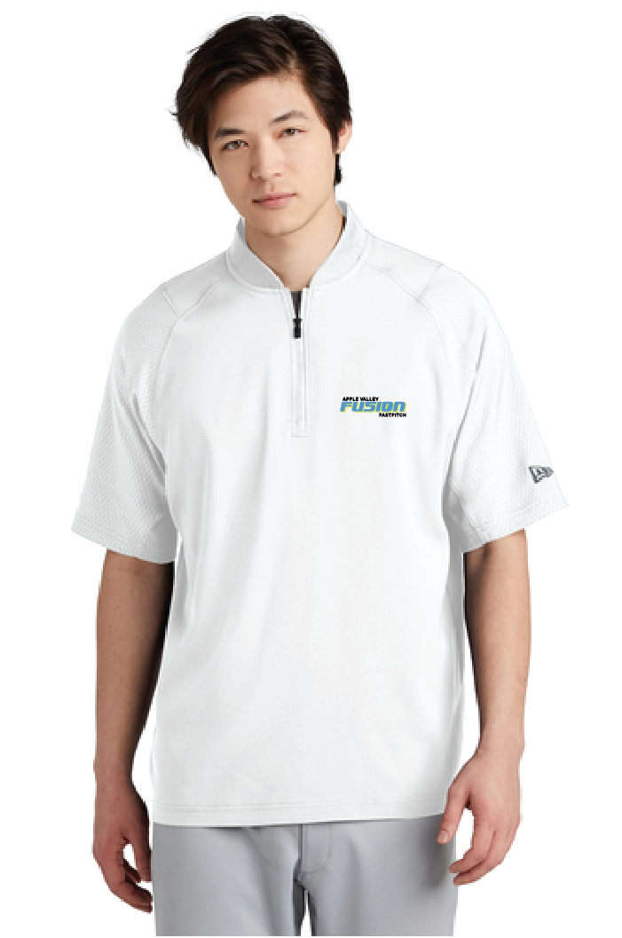 Fusion Fastpitch - Embroidered - New Era® Cage Short Sleeve 1/4-Zip Jacket