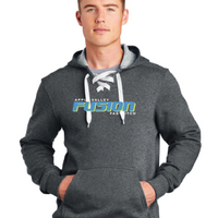 Fusion Fastpitch - Sport-Tek® Lace Up Pullover Hooded Sweatshirt -  applique