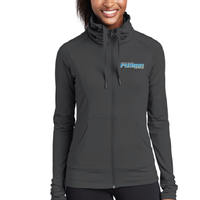 Fusion Fastpitch - Sport-Tek® Ladies Sport-Wick® Stretch Full-Zip Jacket - Screen Print