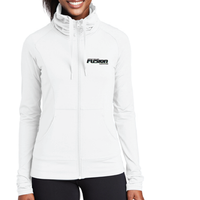 Fusion Fastpitch - Sport-Tek® Ladies Sport-Wick® Stretch Full-Zip Jacket - Screen Print