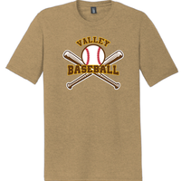 Valley Baseball - District Adult Perfect Tri ® Tee_with bats