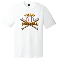 
              Valley Baseball - District Adult Perfect Tri ® Tee_with bats
            