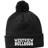 Westview Elementary - Sport-Tek ® Solid Pom Pom Beanie