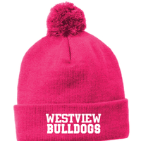 Westview Elementary - Sport-Tek ® Solid Pom Pom Beanie