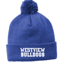 Westview Elementary - Sport-Tek ® Solid Pom Pom Beanie