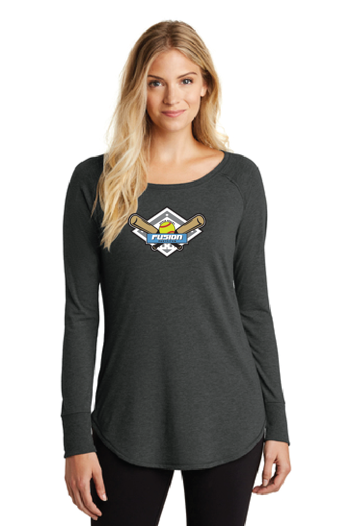 Fusion Fastpitch - District ® Women’s Perfect Tri ® Long Sleeve Tunic Tee