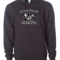 AV Football - Youth & Adult Hooded Sweatshirt - Black