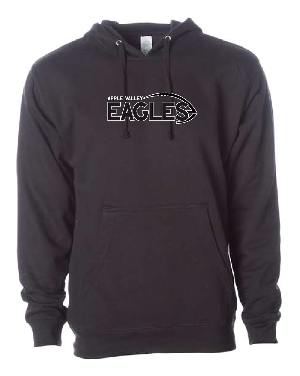 AV Football - Youth & Adult Hooded Sweatshirt - Black