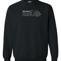 AV Football - Youth & Adult Crew Sweatshirt - Black