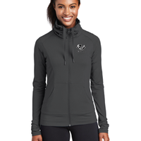 AV Basketball - Sport-Tek® Ladies Sport-Wick® Stretch Full-Zip Jacket