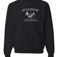 Apple Valley Basketball - Youth & Adult Crew Sweatshirt - Black