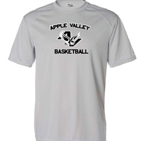 AV Basketball - Adult Wicking Short Sleeve T-Shirt in Graphite, Silver or Vegas Gold