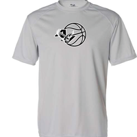 AV Basketball - Adult Wicking Short Sleeve T-Shirt in Graphite, Silver or Vegas Gold