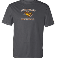 AV Basketball - Adult Wicking Short Sleeve T-Shirt in Graphite, Silver or Vegas Gold