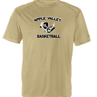 AV Basketball - Adult Wicking Short Sleeve T-Shirt in Graphite, Silver or Vegas Gold