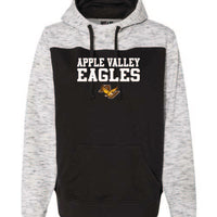 Apple Valley Eagles - Mélange Fleece Colorblocked Hooded Sweatshirt