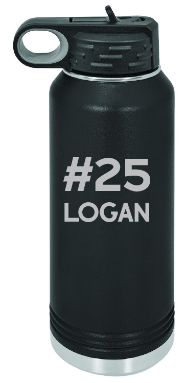 RTIC 20 Oz Water Bottle Laser Engraved Double Wall Insulated Keep