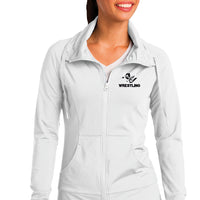 AV Wrestling - Sport-Tek® Ladies Sport-Wick® Stretch Full-Zip Jacket