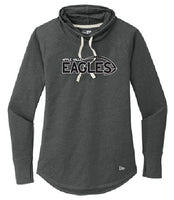 
              AV HS Football - Screen Printed New Era ® Ladies Sueded Cotton Blend Cowl Tee Black Frost
            