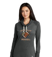 
              AV HS Football - Screen Printed New Era ® Ladies Sueded Cotton Blend Cowl Tee Black Frost
            