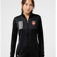 Lakeville Soccer - Adidas - Women's 3-Stripes Double Knit Full-Zip