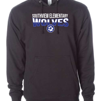 Southview - Youth & Adult Midweight Hooded Sweatshirt - SV Wolves