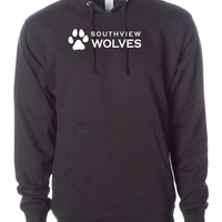 Southview - Youth & Adult Midweight Hooded Sweatshirt - SV Paw